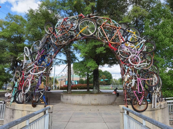 Bicycle Arch Downtown Knoxville